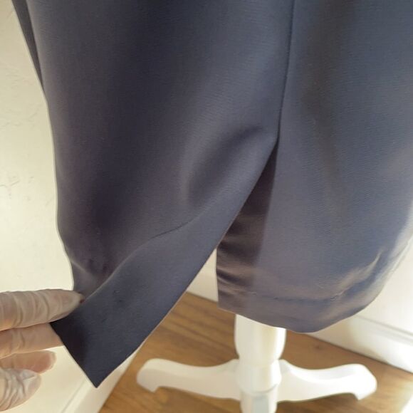 Spense Gray Tiered Ruffle Belted Dress Sz 6 - Picture 11 of 17